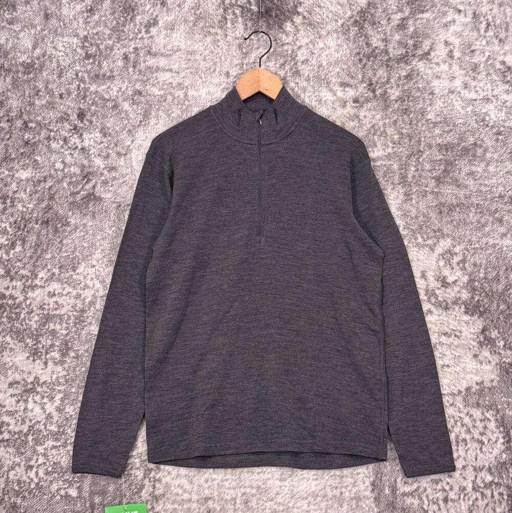 New Minus 33 245 Quarter 1/4 Zip Medium Mens Midweight Isolation 100% Merino